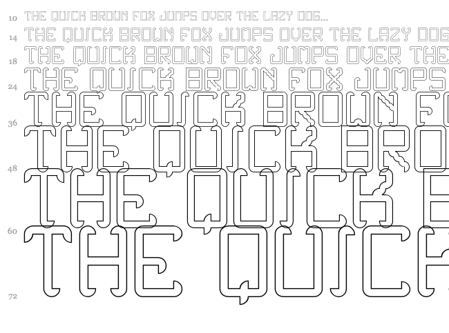 Noxtrey Auf TFB font waterfall